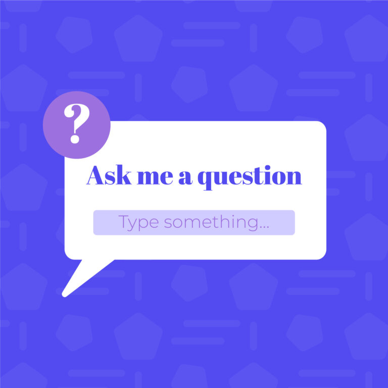 instagram box on instagram in a blue background